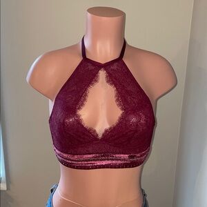 Victoria’s Secret Very Sexy Lace and Mesh Halter Bralette